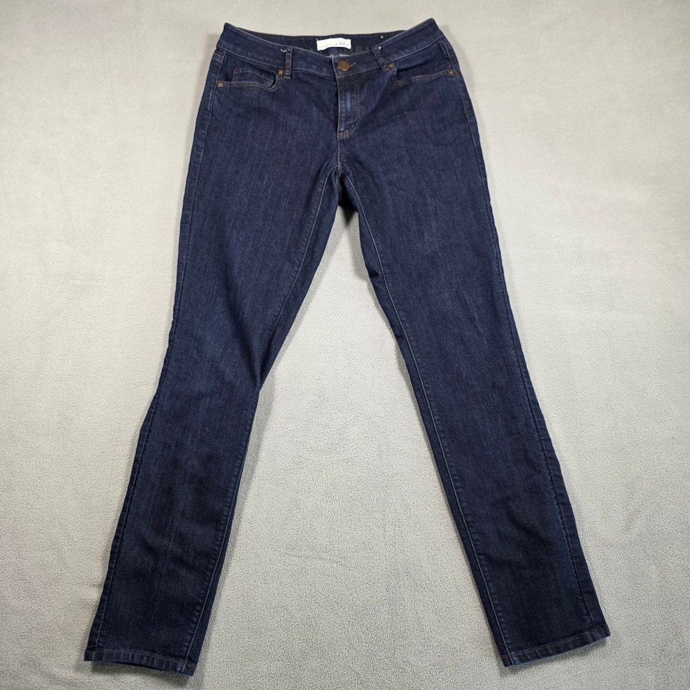 Ann Taylor LOFT Jeans Womens Size  4 Blue Skinny Mid Rise Curvy Skinny Stretch